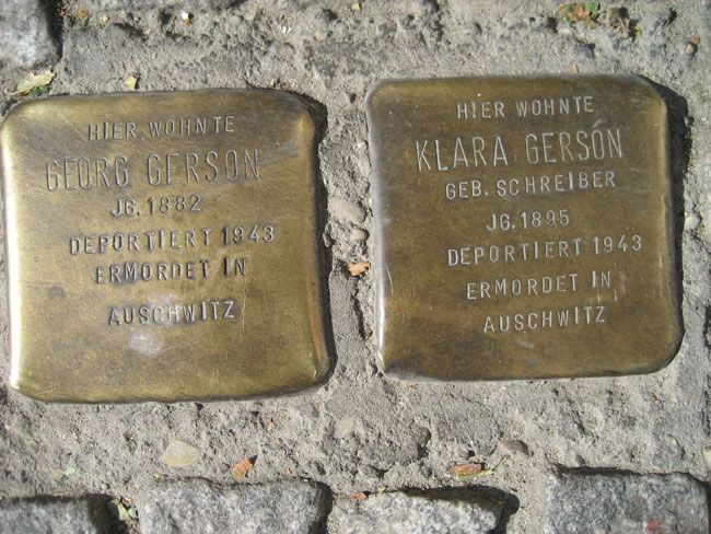 Auschwitz plaques